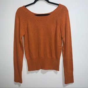 NWT L (fits like M) Vince fitted Terracotta burnt orange 100% Cashmere Sweater